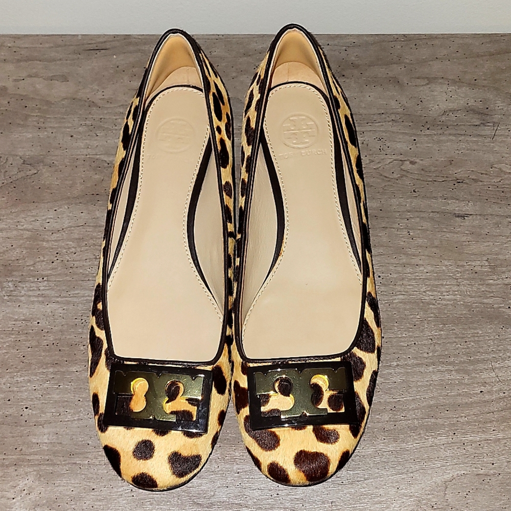 Tory Burch Animal Print Pony Skin shoes-size 7